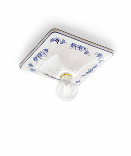 Immagine di Trieste plafoniera  ceiling lamp1 x max 100w e27 - ip20