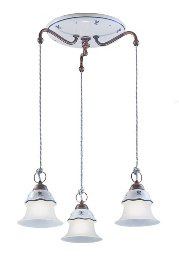 Immagine di Ferrara sistema sospensioni a 3 luci  3 - lights suspension system3 x max 42w e14 - ip20