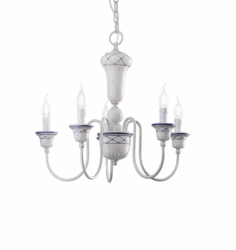 Immagine di Sanremo lampadario  chandelier5 x max 42w e14 - ip20