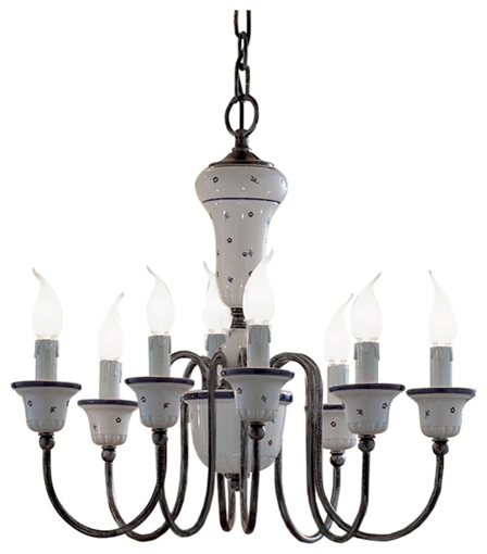 Immagine di Sanremo lampadario  chandelier8 x max 42w e14 - ip20