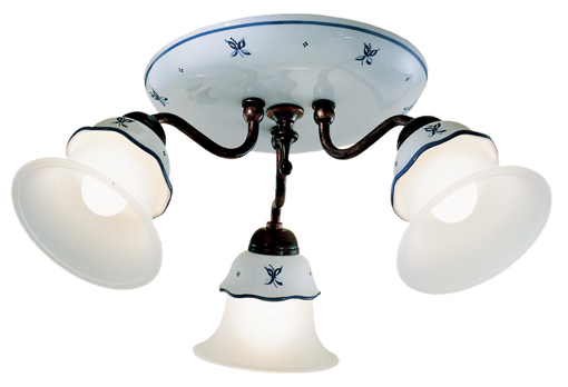 Immagine di Ferrara plafoniera  ceiling lamp3 x max 42w e14 - ip20