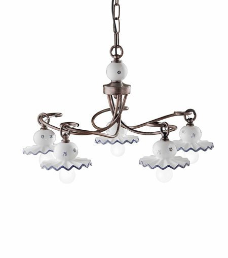 Immagine di Roma lampadario  chandelier5 x max 42w e14 - ip20