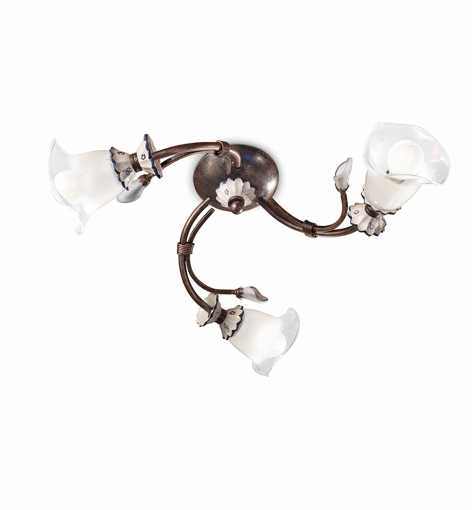 Immagine di Vicenza plafoniera  ceiling lamp3 x max 42w e14 - ip20