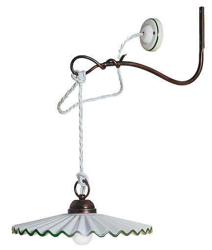 Immagine di L'aquila applique con sospensione  wall lamp with pendant1 x max 75w e27 - ip20