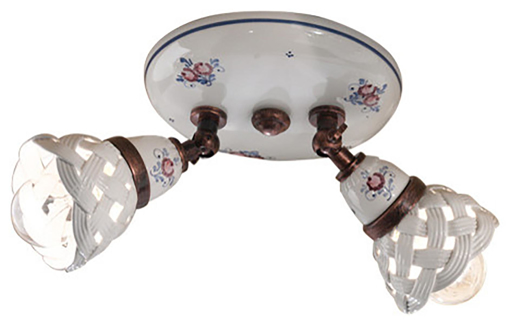 Immagine di Verona plafoniera  ceiling lamp2 x max 42w e14 - ip20