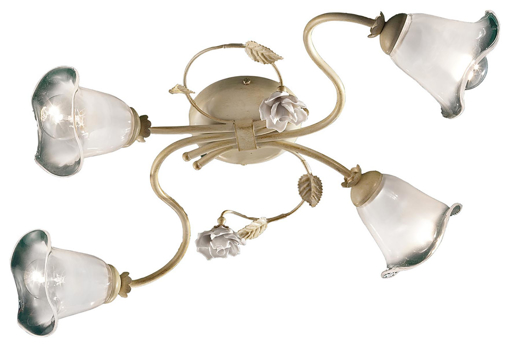 Immagine di Siena plafoniera  ceiling lamp4 x max 42w e14 - ip20