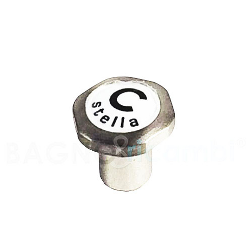 Immagine di Ricambio portaplacchetta cromo serie roma da 1/2" acqua calda stella gr06-40ccr