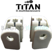 Immagine di Ricambio coppia supporti cabina doccia bianchi titan caskp2bt03