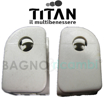 Immagine di Ricambio coppia supporti cabina doccia bianchi titan caskp2bt03