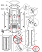 Immagine di Ricambio guarnizione verticale avantage con baffo grandform guarnpl110