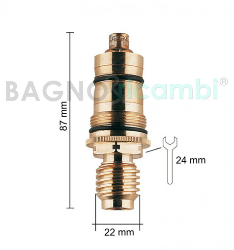 Immagine di Ricambio cartuccia elemento termostatico per box doccia teuco articolo 81201800