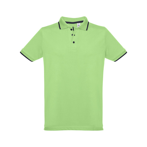 Immagine di Thc rome. polo "slim fit" da uomo verde chiaro l