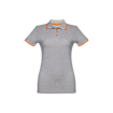 Immagine di Thc rome women. polo "slim fit" da donna grigio chiaro mélange l