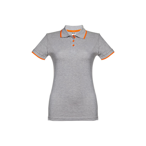 Immagine di Thc rome women. polo "slim fit" da donna grigio chiaro mélange l