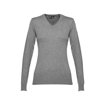 Immagine di Thc milan women. maglione con scollo a "v" da donna grigio mélange m