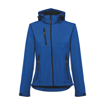 Immagine di Thc zagreb women. giacca softshell da donna, con cappuccio rimovibile blu reale l