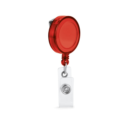 Immagine di Yeats. porta badge estensibile rosso