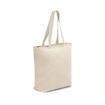 Immagine di Hackney. borsa in cotone 100% con chiusura naturale chiaro