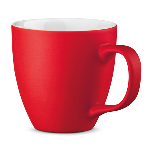 Immagine di Panthony mat. tazza in porcellana da 450 ml rosso  450 ml