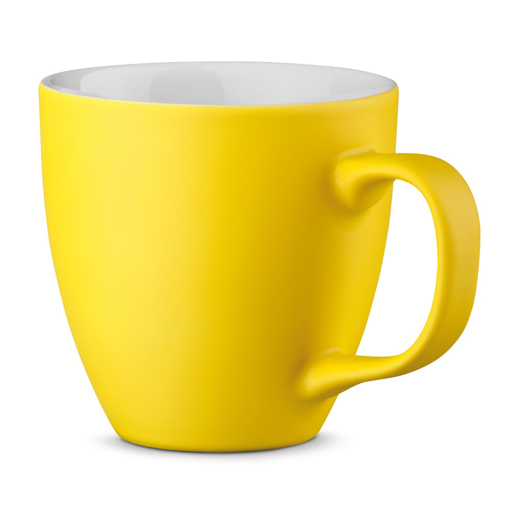 Immagine di Panthony mat. tazza in porcellana da 450 ml giallo  450 ml