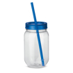 Immagine di Straw. bicchiere con cannuccia da 550 ml blu reale  550 ml