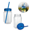 Immagine di Straw. bicchiere con cannuccia da 550 ml blu reale  550 ml