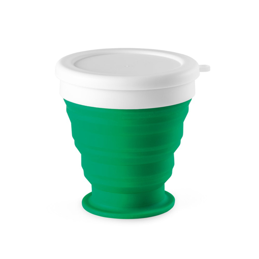 Immagine di Astrada. bicchiere da viaggio pieghevole da 250 ml verde  250 ml