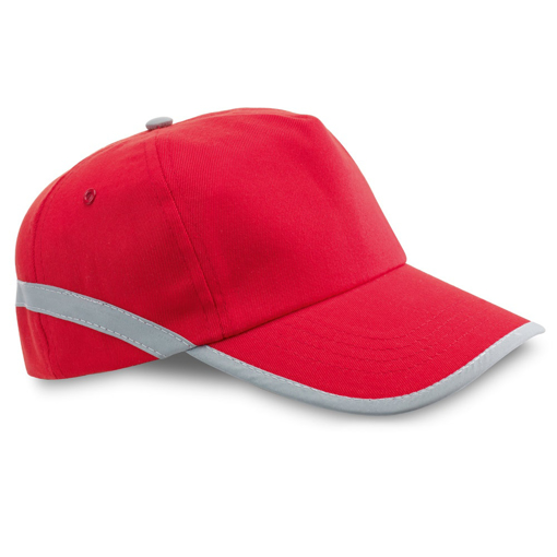 Immagine di Jones. cappellino con parti riflettenti rosso