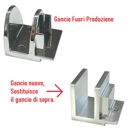 Immagine di Ricambio gancio scorrimento porta tecnoslide cesana 62099944129m