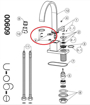 Immagine di Ricambio set guarnizioni per miscelatore serie 60900 egon newform 13308