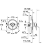 Immagine di Grohe miscelatore monocomando da 1/2" incasso + parte esterna per doccia concetto 32213000