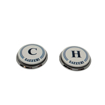 Immagine di Ricambio coppia pasticche placchette "c" e "h" zazzeri 5500-ch01-a00-crcr