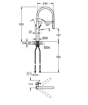 Immagine di Grohe essence - miscelatore per lavello con braccio flessibile, supersteel 30294dc0