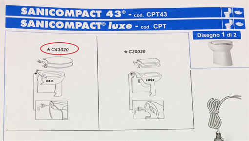 Immagine di Sedile c43 soft close con sgancio centrale  sfa sed100181