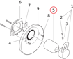 Immagine di Ricambio cappuccio per 16605 hansgrohe 13981000