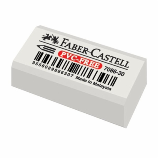 Immagine di 30 pz gomma faber castell bianca  188730