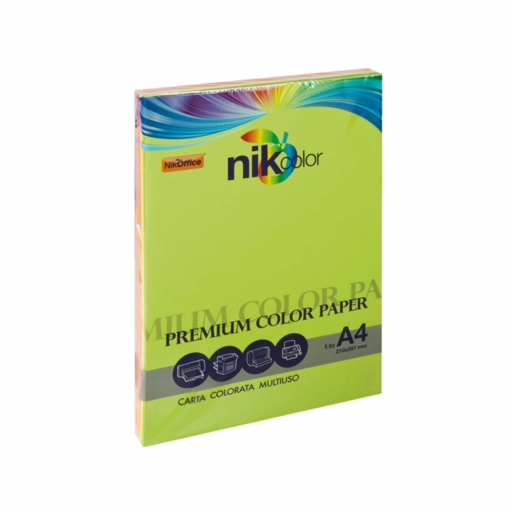 Immagine di 1 pz carta a4  colori tenui  80gr nik x100fg  23nik095