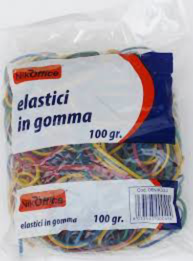 Immagine di 10 pz elastici in bustina da 100gr ass. nik  06nik033