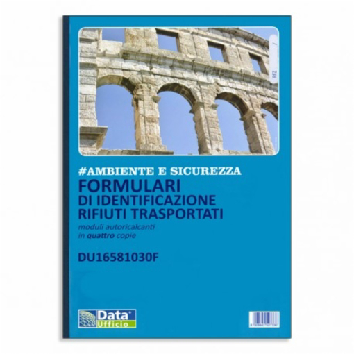 Immagine di 5 pz data uff. 16581030f formulario ident.rifiuti trasportati