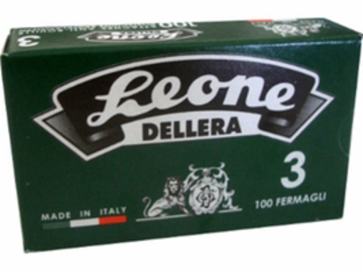 Immagine di 10 pz fermagli leone n.3 100 pz  (28mm)