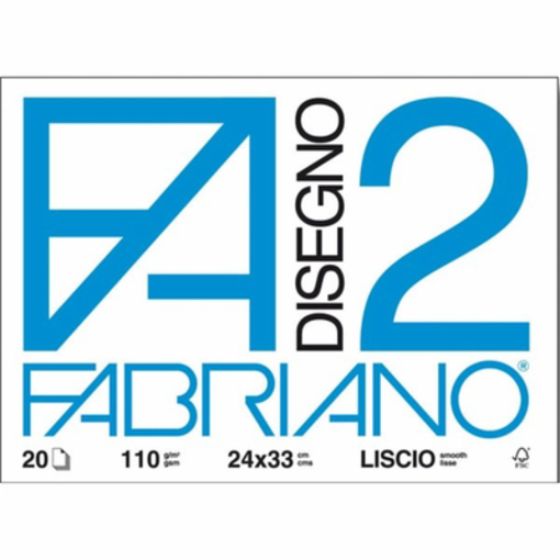 Immagine di 10 pz album d.fabriano f2 24x33 20fg. liscio  04204110