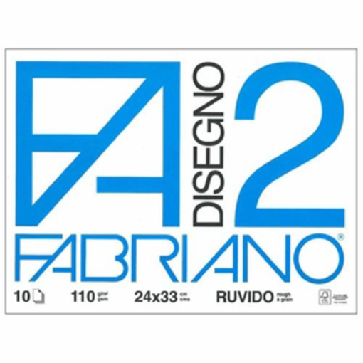 Immagine di 10 pz album d.fabriano f2 24x33 10fg. ruvido  04004105