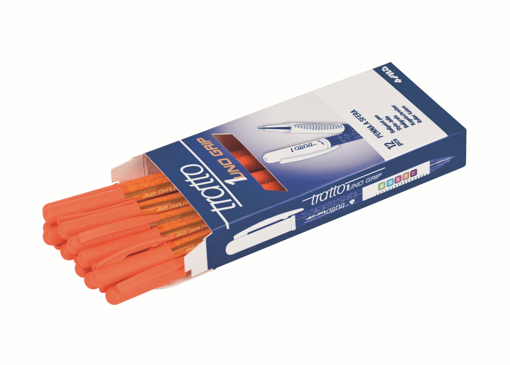 Immagine di 12 pz penna tratto 1 grip arancio  822910