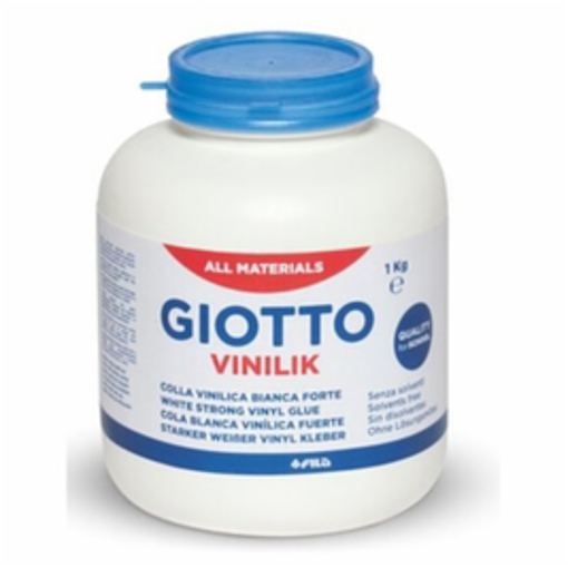 Immagine di 1 pz colla vinilica vinilik giotto 1kg. barattolo 543000