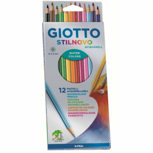 Immagine di 10 pz pastelli acquerellabili giotto stilnovo x12 255700