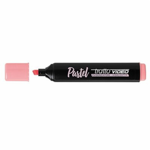 Immagine di 12 pz evidenziatore tratto video pastel rosa pompelmo 833507