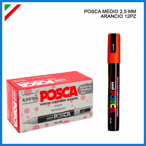 Immagine di 6 pz pennare.uniposca p.m. arancio  pc5