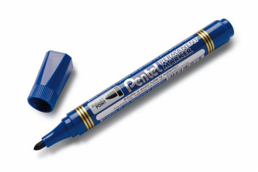 Immagine di 12 pz pennare.pentel n850 punta tonda blu