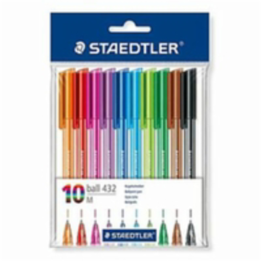 Immagine di 1 pz penna staedtler ball 432 x10 pz ass.  43235mpb10