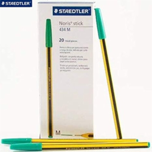 Immagine di 20 pz penna staedtler stick verde a.434 05